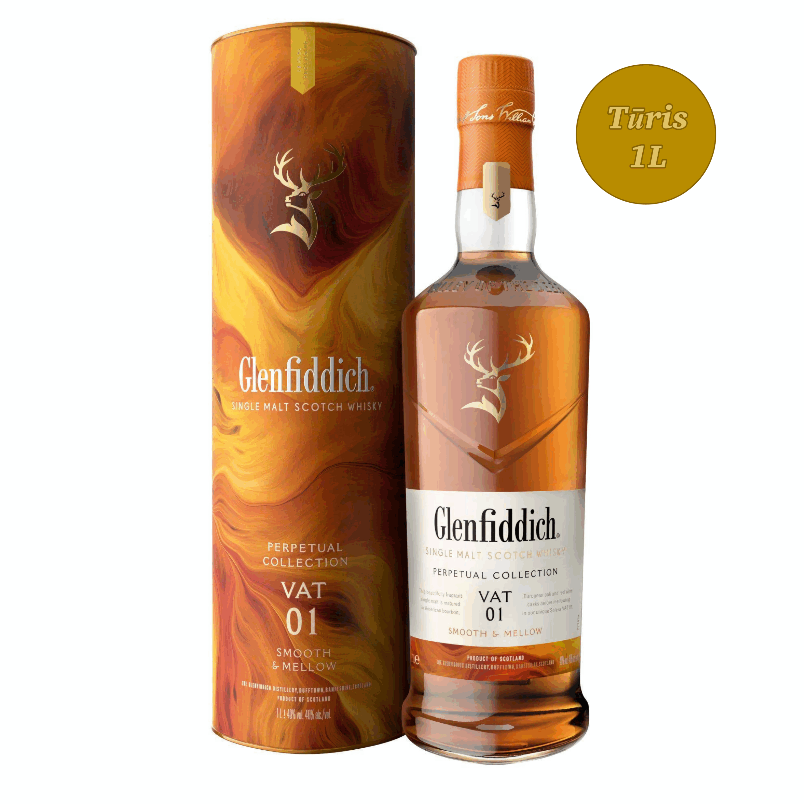 glenfiddich VAT 01 1L １本 Viskis Glenfiddich Perpetual Collection Vat 01 - Anereta