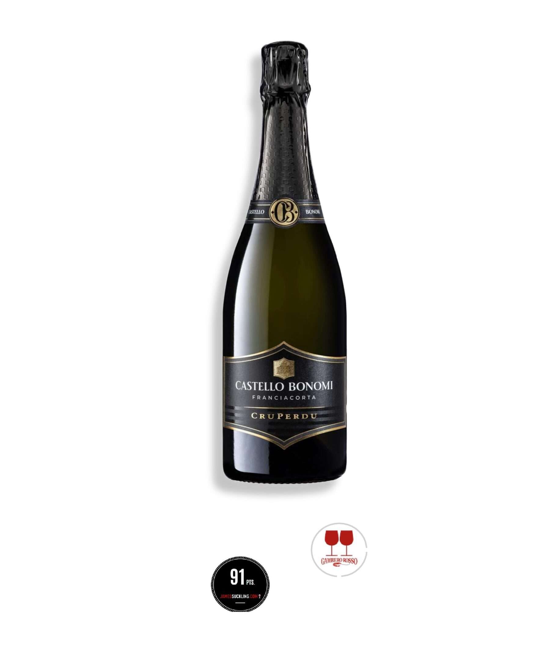 Putojantis vynas Castello Bonomi Franciacorta CruPerdu Brut Millesimato 2020 DOCG