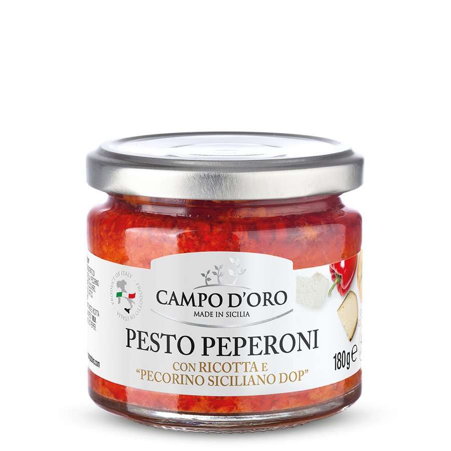 Peperoni pesto su rikota Campo d'Oro