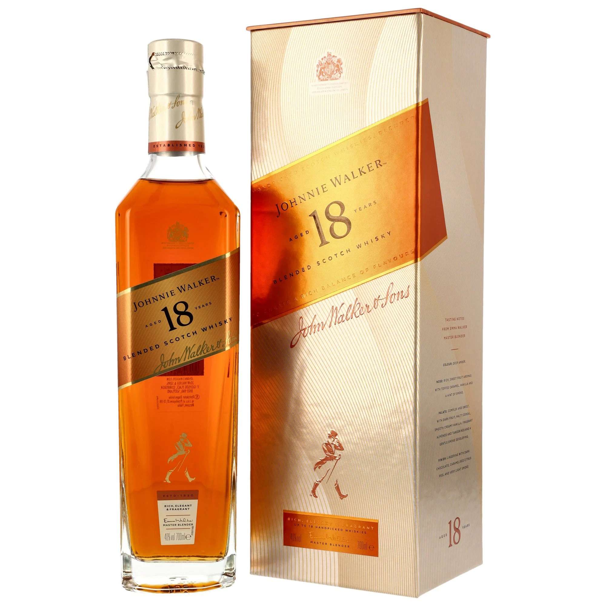 Viskis Johnnie Walker 18 Years Old Blended Scotch Whisky 1L